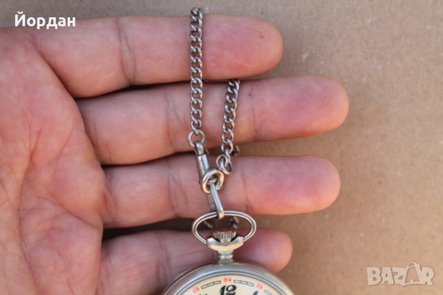 СССР джобен часовник ''Молния'' за турските железници, снимка 2 - Антикварни и старинни предмети - 40877042