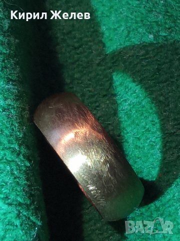 БЛЕСТЯЩА ПОЗЛАТЕНА БРОНЗОВА СТАРА ХАЛКА ПРЪСТЕН с ПЕЧАТИ 14К 585 РЪЧНА ИЗРАБОТКА за КОЛЕКЦИЯ 19690, снимка 15 - Антикварни и старинни предмети - 32577528