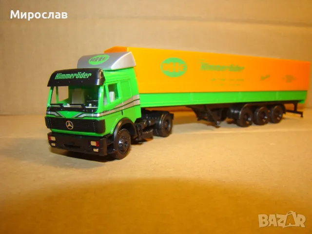 HERPA H0 1/87 MERCEDES BENZ  КАМИОН ТИР МОДЕЛ ИГРАЧКА КОЛИЧКА, снимка 2 - Колекции - 48577506
