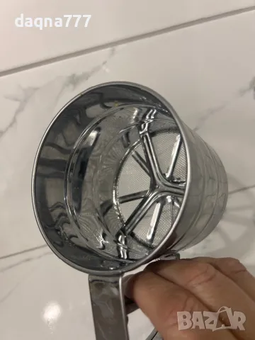 Сито, Германия неръждаема стомана за брашно и пудра захар, снимка 7 - Прибори за хранене, готвене и сервиране - 50393711