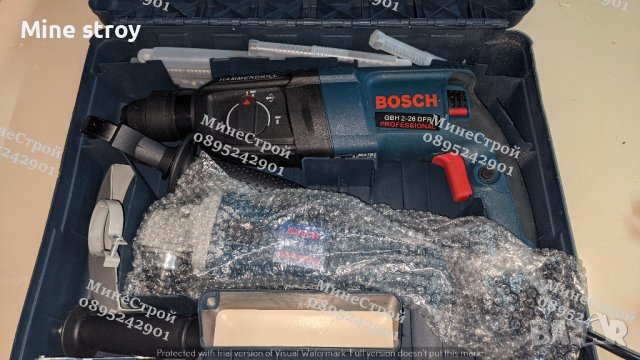 BOSCH Перфоратор 1100W / Къртач + Ъглошлайф 1100W / Флекс БОШ, снимка 8 - Други инструменти - 39785537