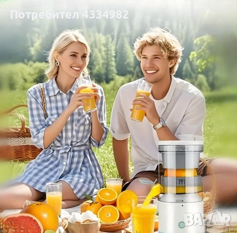 Цитрус преса Citrus Juicer GB4706 45W преносима сокоизтисквачка за плодове цитруси, снимка 5 - Сокоизстисквачки и цитрус преси - 51263655