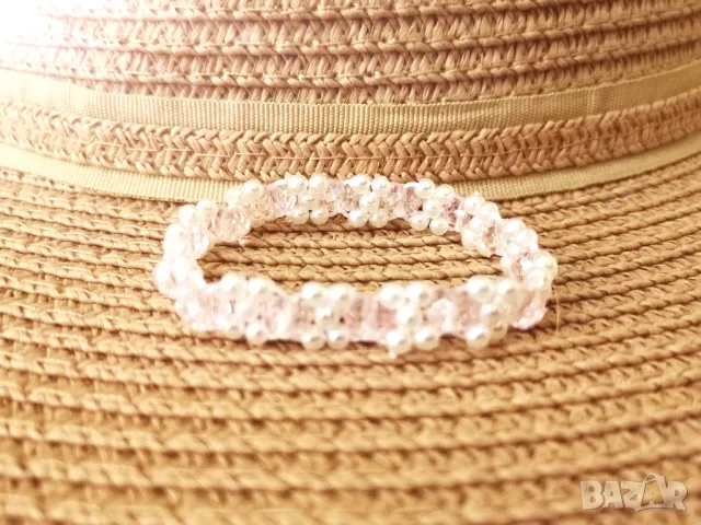 🏷️ Гривна / цвят: перлено бял и светло розово, снимка 2 - Гривни - 47313027