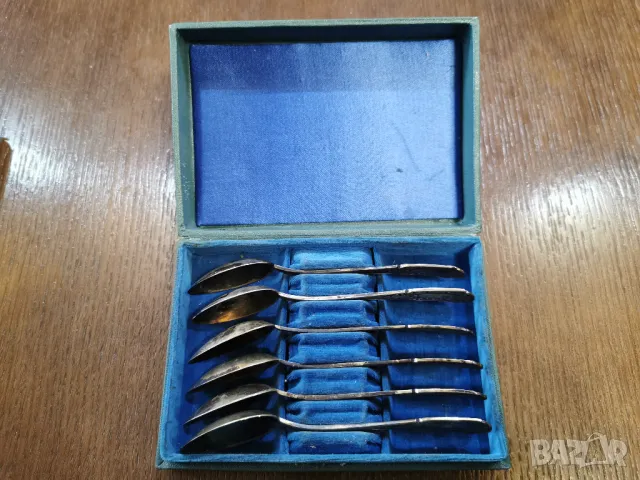 комплект стари сребърни лъжички