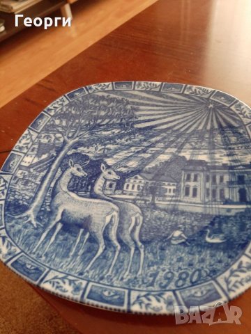 Порцеланова чиния, снимка 3 - Чинии - 34378098