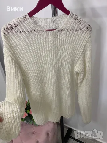 Ръчно плетене блуза универсален размер, снимка 8 - Блузи с дълъг ръкав и пуловери - 48834819