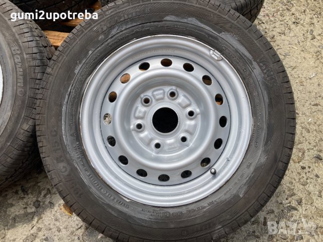 15 джанти 6х139,7 Toyota Hiace 5,5j гуми 195/70/15 BARUM 2016г 7мм, снимка 2 - Гуми и джанти - 41717601