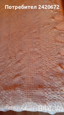 ръчно плетена покривка, снимка 2 - Покривки за маси - 53860985