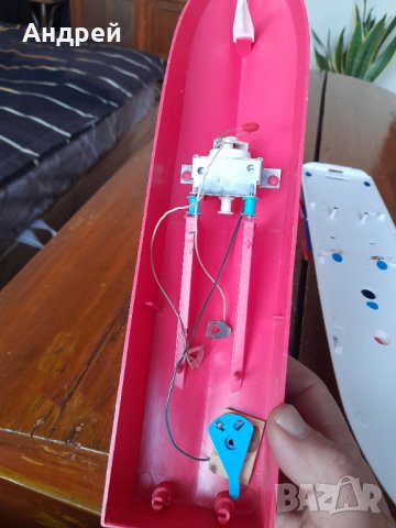 Стара играчка лодка,катер #10, снимка 6 - Антикварни и старинни предмети - 39554446