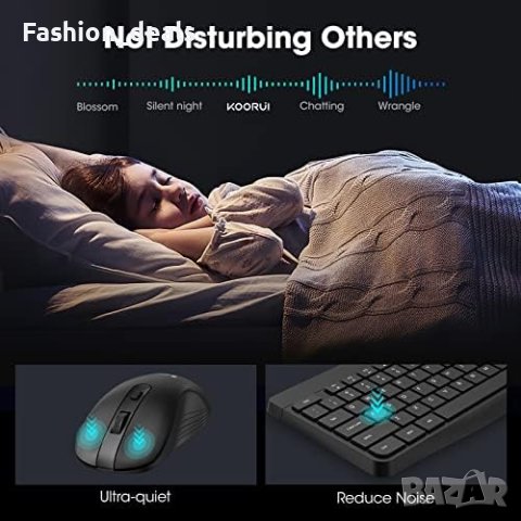 Нова Комбинирана безжична клавиатура и мишка бързи клавиши Подарък , снимка 4 - Клавиатури и мишки - 41955840