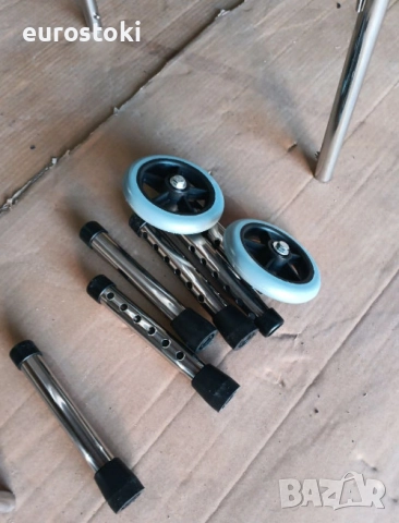 Проходилка с колела HEYOUTH, проходилка за възрастни хора, сгъваем ролатор с 2 колела и седалка, снимка 7 - Други - 52632834