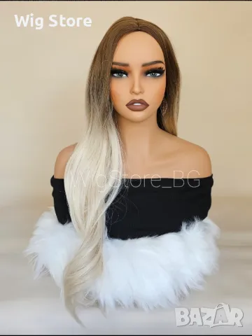 Руса омбре перука без бретон, снимка 2 - Аксесоари за коса - 47721467