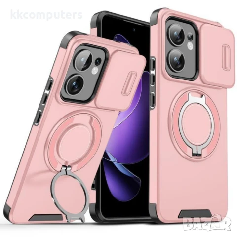 OPPO Reno13 F 4G / 5G Sliding Camshield Удароустойчив Ring Holder Калъф и Протектор, снимка 5 - Калъфи, кейсове - 50937583