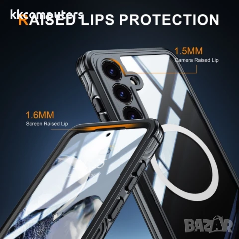 Samsung Galaxy S25+ 5G MagSafe / Magnetic Metal Frame/ HD Tempered Glass Калъф и Протектор, снимка 5 - Калъфи, кейсове - 51429824