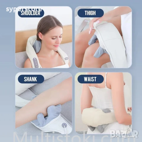 Масажор за Врат Digital One SP01088, безжичен масажор, многоточков масажор, Neck Massager, шиацу Мас, снимка 13 - Масажори - 50469788