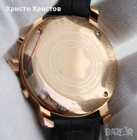 Мъжки луксозен часовник Montblanc, снимка 4 - Мъжки - 41741227