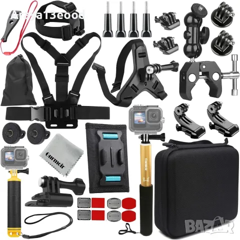 Gurmoir Action Camera Accessory Kit DT18 – 10 в 1 Комплект за GoPro, DJI Osmo Action и Insta360