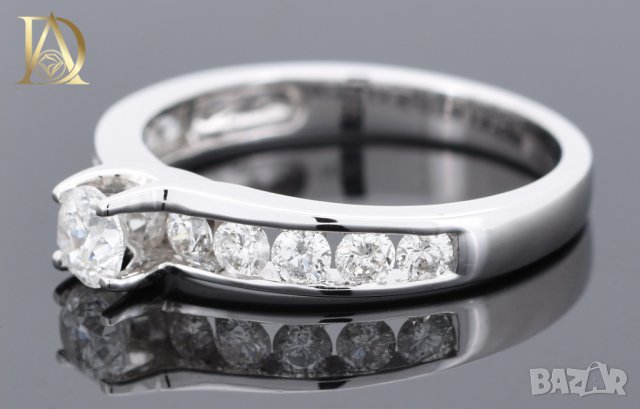 Нов Златен Пръстен с 0.94кт Естествени Брилянти , снимка 4 - Пръстени - 40069655