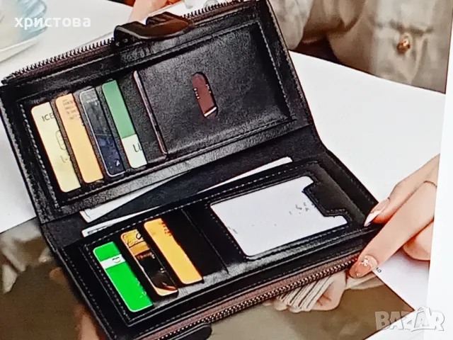 Голямо кожено портмоне, снимка 4 - Портфейли, портмонета - 49048839