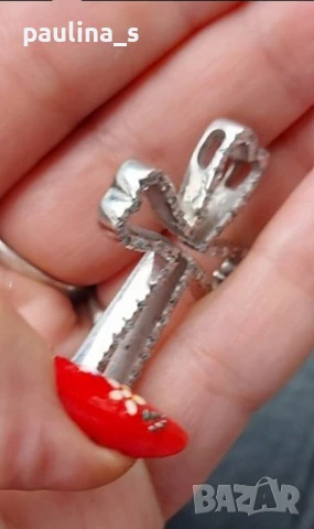 Винтидж / Два различни броя / Стар марков сребърен кръст "Lumani" / проба 925 , снимка 15 - Колиета, медальони, синджири - 41327631