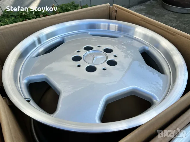 AMG Monoblock АМГ Моноблок 8+9x18 Mercedes Мерцедес r107 w116 w123 w124 r129 w140 w210 r170, снимка 3 - Гуми и джанти - 56076533