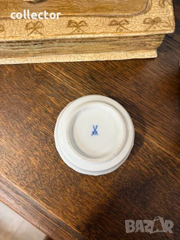 Порцеланова колекционерска купичка на Meissen. №8246, снимка 6 - Антикварни и старинни предмети - 56099527
