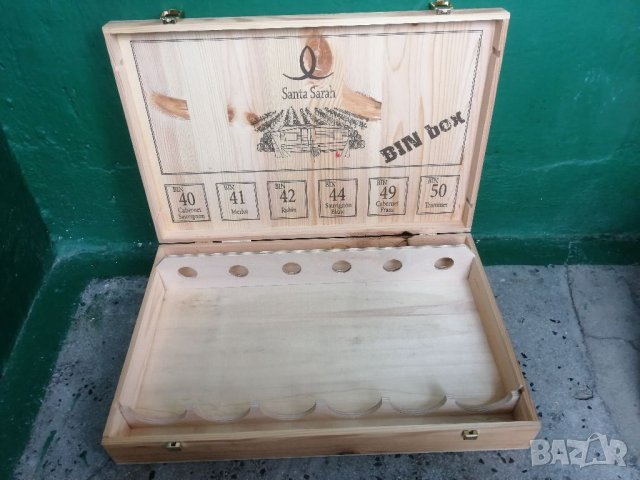 Дървена кутия за 6 бутилки вино. , снимка 3 - Други - 33962507