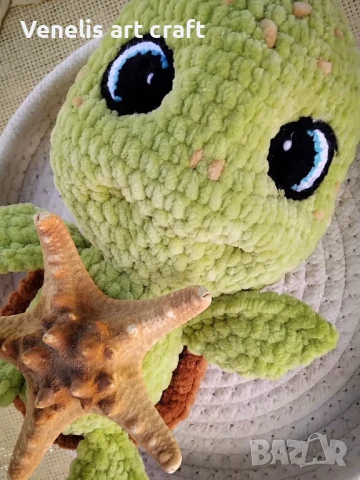 Плетена играчка Костенурка / плетени играчки, снимка 5 - Други - 50730943