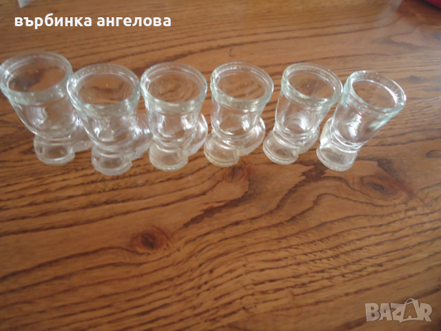 Стари германски чашки-ботуши за аперитив 6бр., снимка 3 - Антикварни и старинни предмети - 36325051