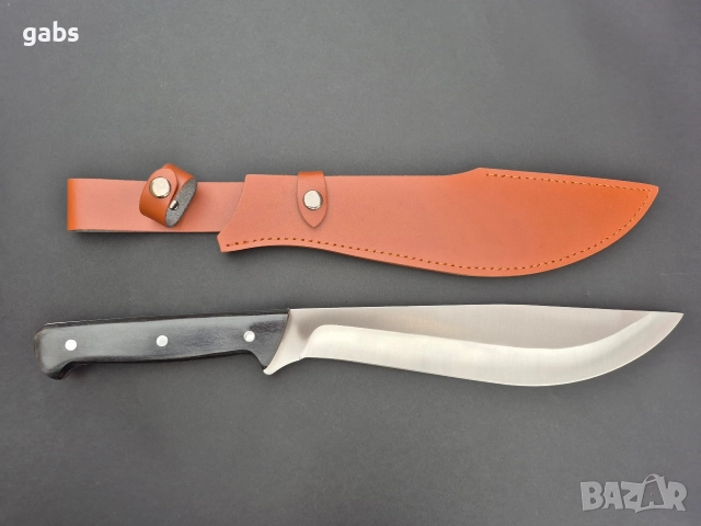 Уникален масивен ловен нож,фултанг с кожена кания,два модела, снимка 8 - Ножове - 52636230