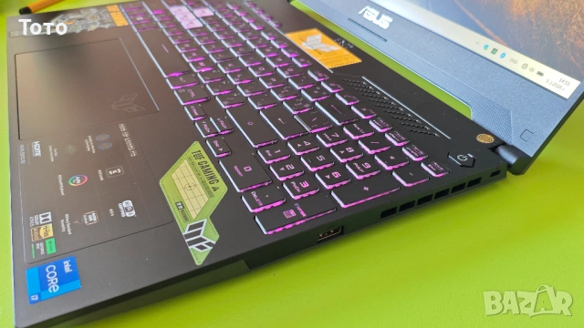 Продавам геймърски лаптоп ASUS TUF Gaming F15 FX507ZC4 - като НОВ, снимка 6 - Лаптопи за игри - 53735809