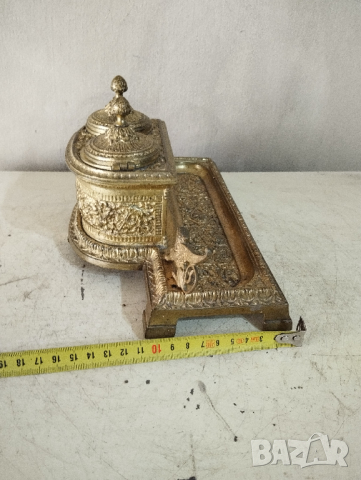 Барокова мастилница, снимка 7 - Антикварни и старинни предмети - 44717323