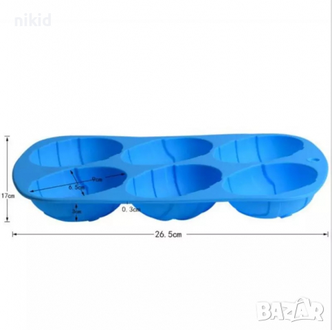 6 грамадни Великденски яйца яйце на райе и точки дълбок силиконов молд форма калъп за шоколад гипс, снимка 3 - Форми - 36139456