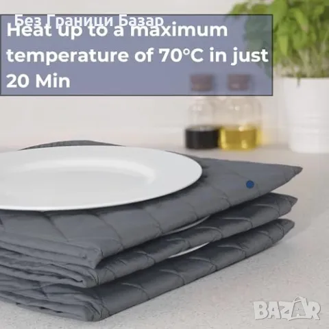 Нов компактен Електрически нагревател за 10 броя чинии бързо загряване, снимка 3 - Други - 49005543