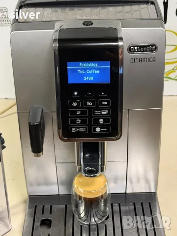 Кафемашина кафе автомат delonghi dinamica с гаранция, снимка 7 - Кафемашини - 55997224