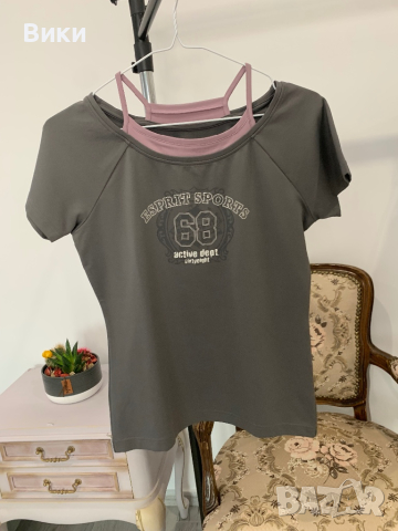 Спортна тениска на Esprit размер 40, подходяща за S и М, снимка 6 - Тениски - 44607470