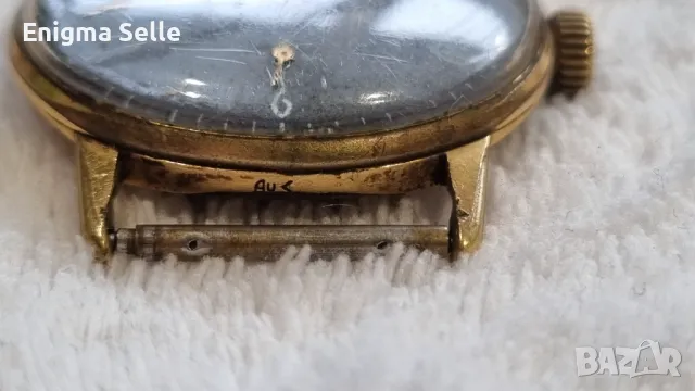 Vintage часовник Raketa позлатен СССР 1960 , снимка 6 - Мъжки - 49830021