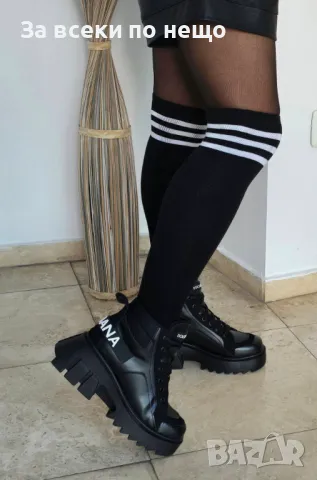 3/4 дамски памучни чорапи - 2 налични цвята , снимка 2 - Дамски чорапи - 48049004