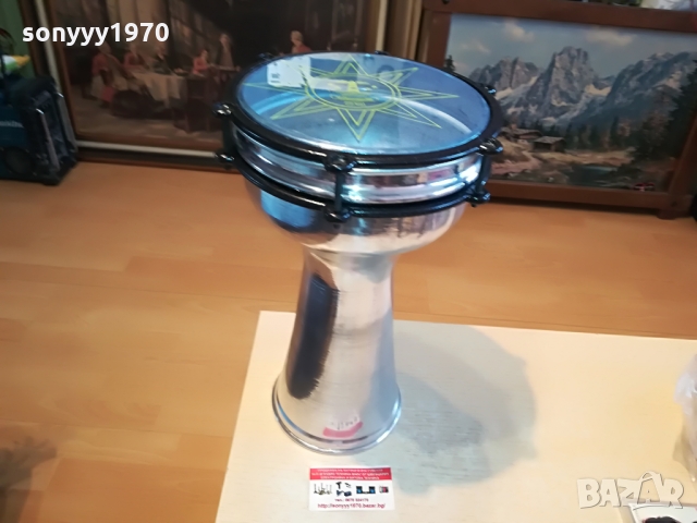 ТАРАМБУКА ГОЛЯМА ИНОКСОВА 40Х25СМ 1203221914, снимка 2 - Ударни инструменти - 36082497