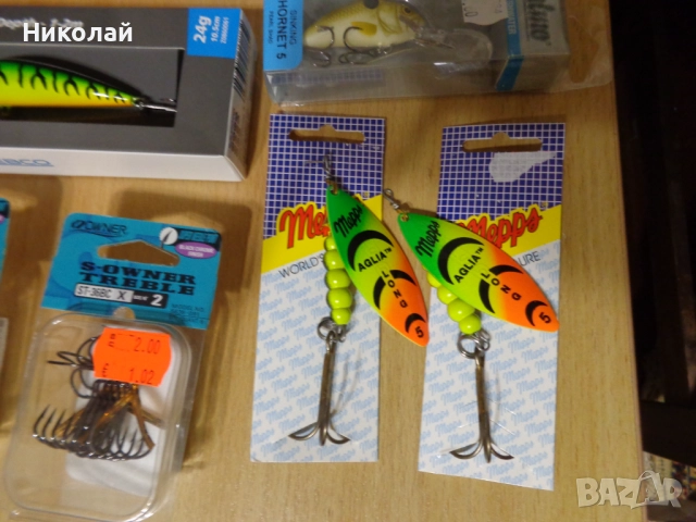 Тройни куки Owner,воблери(Salmo Hornet),блесни Мепс., снимка 3 - Такъми - 52502795