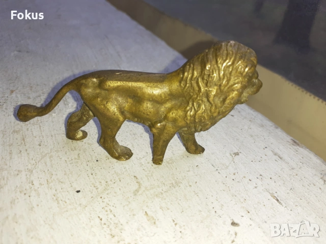 Лъв фигура статуетка бронз, снимка 4 - Антикварни и старинни предмети - 53385515