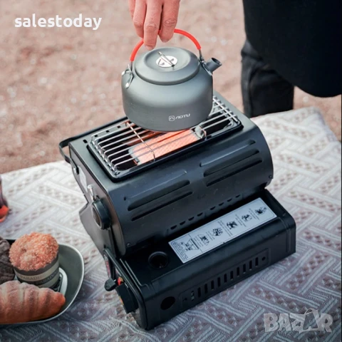 Газов котлон+ печка, 2в1, пиезо запалване