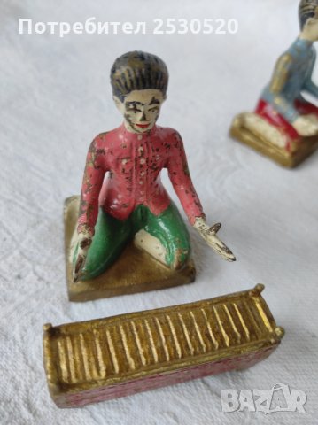 Бронзови рисувани фигури - Тайланд 30-те години, снимка 10 - Колекции - 35813827