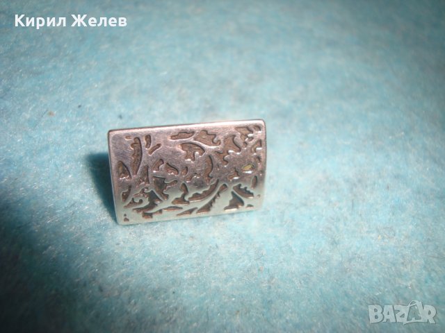 СТАРА СРЕБЪРНА ФЛОРАЛНО НИЕЛО ТИП ОРНАМЕНТИРАНА ВИНТИДЖ ОБЕЦА МНОГО СТИЛНА и КРАСИВА 25784, снимка 8 - Антикварни и старинни предмети - 35736419