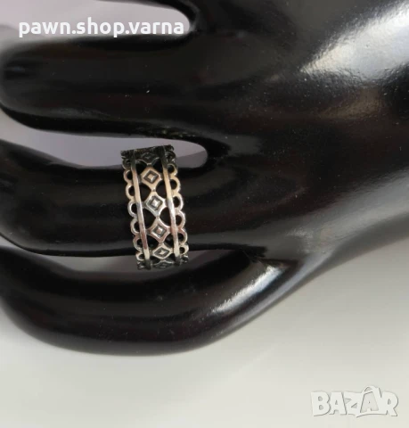 Ново сребърно пръстенче – 925 проба, снимка 5 - Пръстени - 51132686