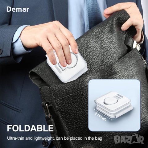 3-в-1 сгъваемо безжично зарядно Air Pods, iWatch, iPhone, Apple, снимка 4 - Безжични зарядни - 41866515