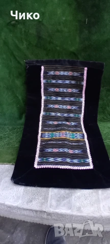 2бр стари кадифяни престилки, снимка 4 - Антикварни и старинни предмети - 53801453