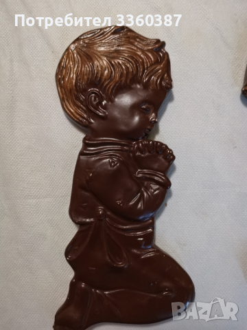 ретро керамични молещи дечица за стена, снимка 5 - Декорация за дома - 44744562