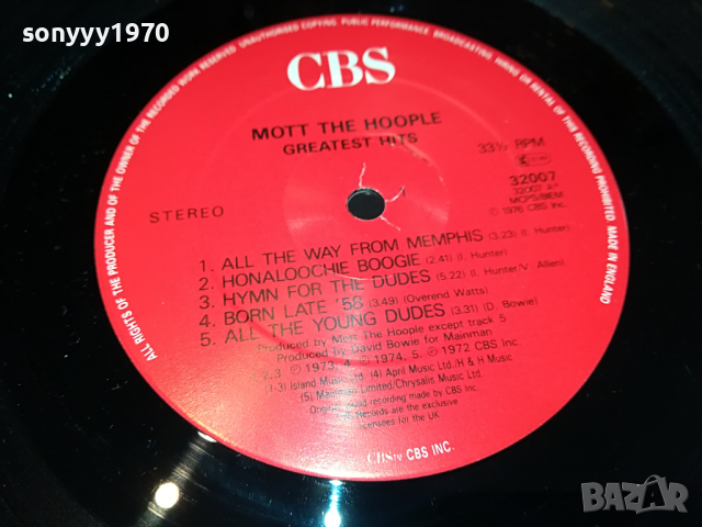 ПОРЪЧАНА-MOTT THE HOOPLE-MADE IN ENGLAND 2004221214, снимка 14 - Грамофонни плочи - 36517539