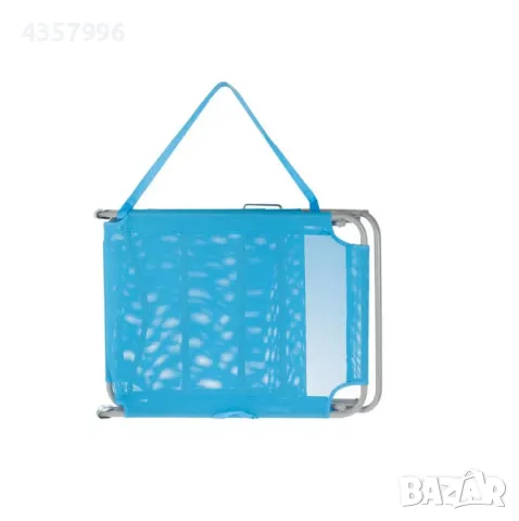 Сгъваем шезлонг за къпинг или плаж, Тюркоаз , снимка 3 - Къмпинг мебели - 50085103